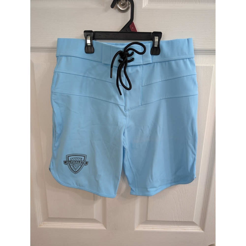 Alphalete Board Shorts Mens Blue Competition Physique Swim Trunks NWT‎ - Size 29